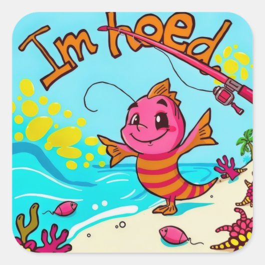 2018.鮮やか岸の冒険 スクエアシール (正面)