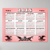 2018 All American Calendar Poster ポスター (正面)