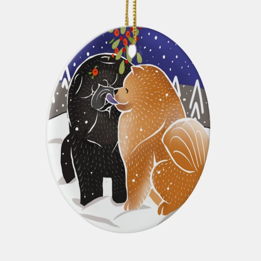 2018 Chow磁器のクリスマスのためにすべての私が欲しいオーナメント セラミックオーナメント (右)