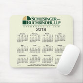 2018 Janzによってビジネスカレンダーをカスタム設計して下さい マウスパッド (マウス)