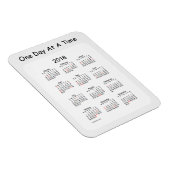 2018 Janzによる2018年1日の時間の煙カレンダー マグネット (右側)