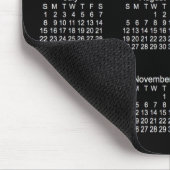 2018 Janz著ネオン白い大活字のカレンダー マウスパッド (コーナー)