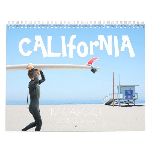 2018 MICAFOTOのカレンダー"カリフォルニア"米国ver. カレンダー (カバー)