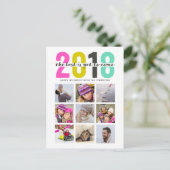 2018% pipe%のカラフル|の郵便はがき シーズンポストカード (スタンド正面)