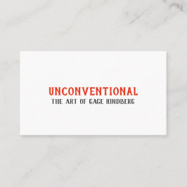 2018 UNconventional Business Card #2 名刺