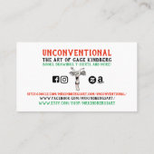 2018 UNconventional Business Card #2 名刺 (裏面)