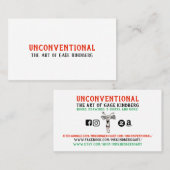 2018 UNconventional Business Card #2 名刺 (正面/裏面)
