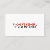 2018 UNconventional Business Card #2 名刺 (正面)