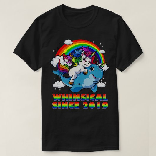 2019お洒落年からユニコーンとナルワルの第2バール Tシャツ (デザイン正面)