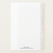 2019かわいいパーソナライズされたキツネ水彩風船 プランナー手帳 (裏面)