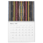 2019の等量の線形カレンダー カレンダー (2月 2027)