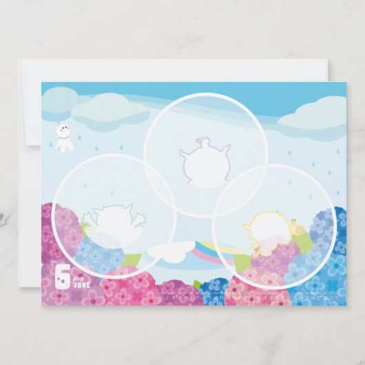 2019カレンダー6月 カード (裏面)