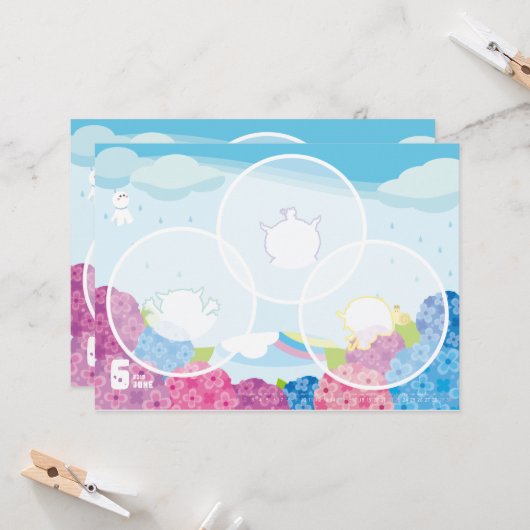 2019カレンダー6月 カード (正面/裏面インサイチュ)