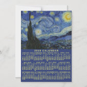 2019カレンダー(新しいバージョンの説明を参照) マグネット招待状 (正面)