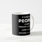 2019クール年の銃で人もし々を殺す コーヒーマグカップ (正面右)