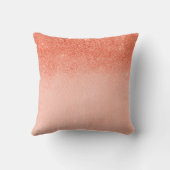 2019グラデーション年のリビングコーラルピーチピンクカラー クッション (裏面)
