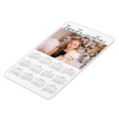 2019シンプル年カレンエレガントダー付きフォトマグネット マグネット (左側)