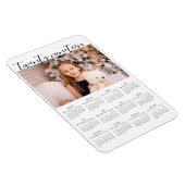 2019シンプル年カレンエレガントダー付きフォトマグネット マグネット (右側)