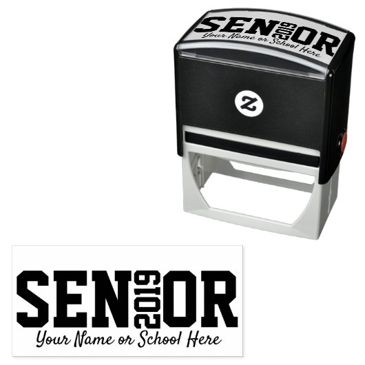 2019パーソナライズされた年のシニアブロックレタークラス セルフインキングスタンプ (インサイチュ)