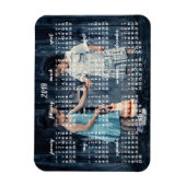 2019パーソナライズされた年磁気カレンダー3x4 マグネット (縦)