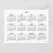 2019ファミリーポートレートカスタムカレンダーはがき シーズンポストカード (裏面)