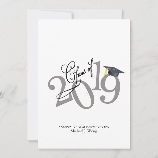 2019ファンキー年卒業 招待状 (正面)