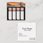 2019フォトカパーソナライズされたレンダー スクエア名刺 (正面/裏面)