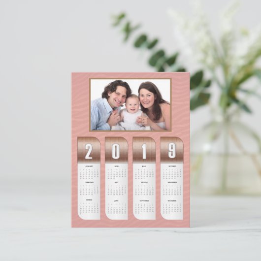 2019フォトカパーソナライズされたレンダー ポストカード (スタンド正面)