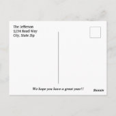 2019フォトカパーソナライズされたレンダー ポストカード (裏面)