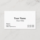 2019フォトカパーソナライズされたレンダー 名刺 (裏面)