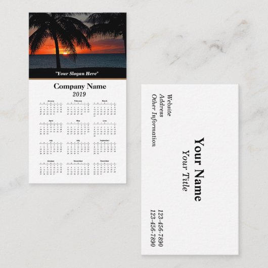 2019フォトカパーソナライズされたレンダー 名刺 (正面/裏面)