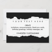 2019ページの涙のクラス 招待状 (裏面)