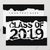 2019ページの涙のクラス 招待状 (正面/裏面)