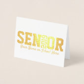 2019モダン年のシニアブロックレタークラス 箔カード (正面)