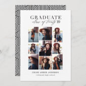 2019モダン年写真卒業発表のクラス シーズンカード (正面/裏面)