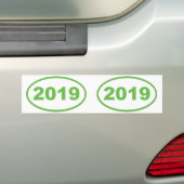 2019ライトグリーン バンパーステッカー (車上)