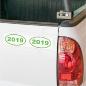 2019ライトグリーン バンパーステッカー (トラック上)