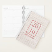 2019リネン赤面それが起こる引用文 プランナー手帳 (ディスプレー)