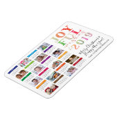 2019予定表フォトコラージュ編集可能あいさつ文 マグネット (左側)