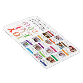 2019予定表フォトコラージュ編集可能あいさつ文 マグネット (右側)