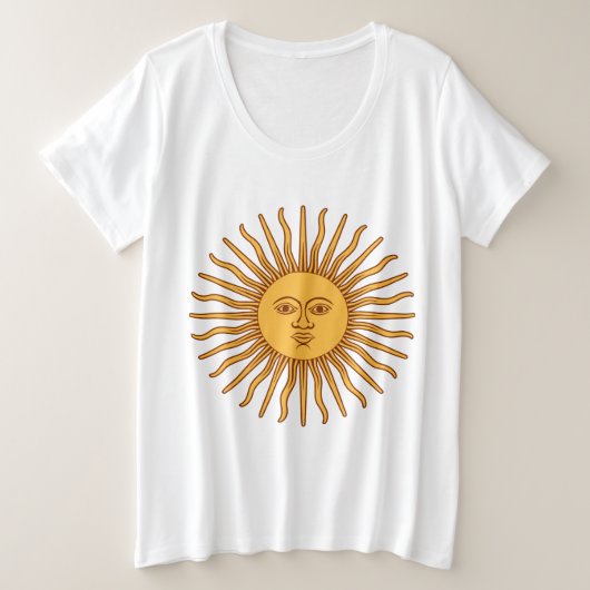 2019夏の太陽おもしろいシャツ プラスサイズTシャツ (デザイン正面)