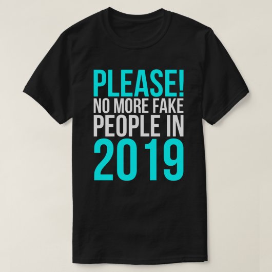 2019年にこれ以上の擬似人々 Tシャツ (デザイン正面)