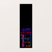 2019年に繰り返すグラフィティスタイルの折り紙 名刺 (外部フラット)