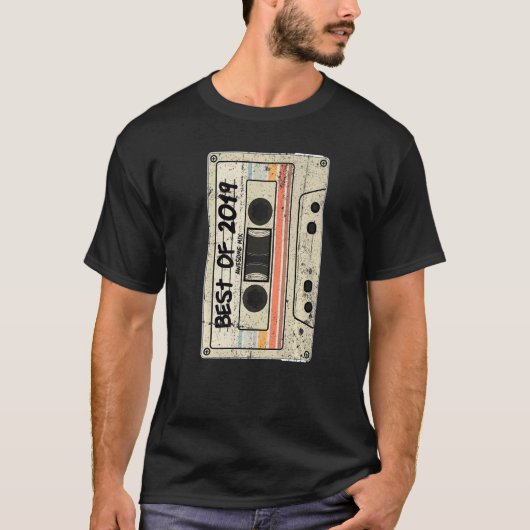 2019年のカセットテー最高のプレトロ Tシャツ (正面)