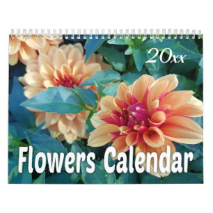 2019年のカラフルの花 カレンダー
