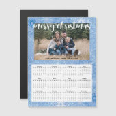 2019年のクリスマスの写真の磁気カレンダーカード (正面/裏面)