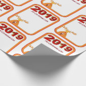 2019年のクリスマス包装紙 ラッピングペーパー (角)