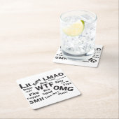 2019年のスラング10代のことわざとトーク スクエアペーパーコースター (インサイチュ)