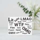 2019年のスラング10代のことわざとトーク ポストカード (スタンド正面)