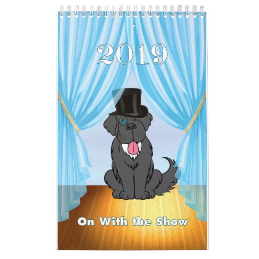 2019年のニューファウンドランド犬のカレンダー カレンダー (カバー)